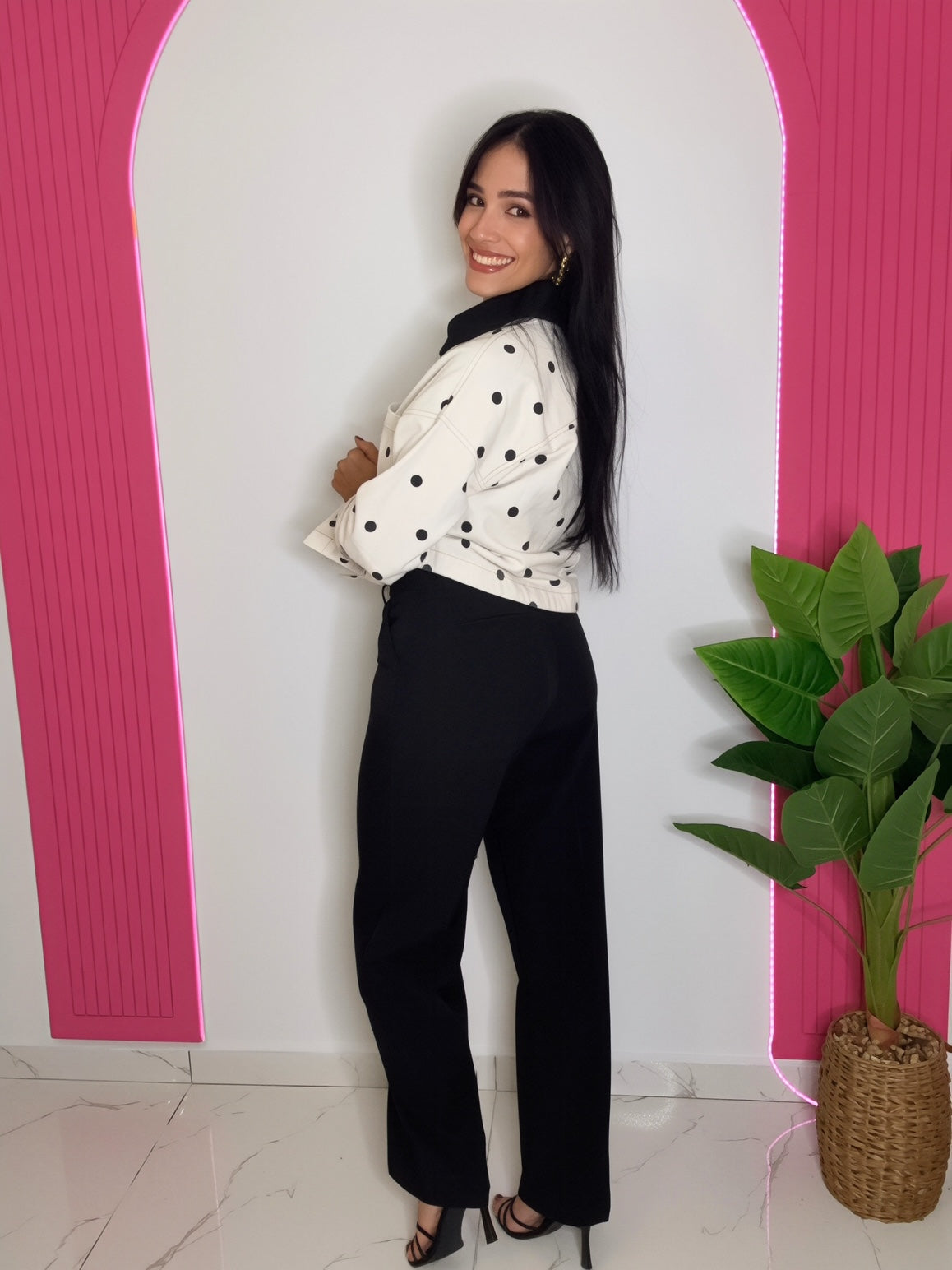 Tailored Straight Leg Crepe Pant