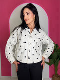 Polka Dot Utility Jacket 