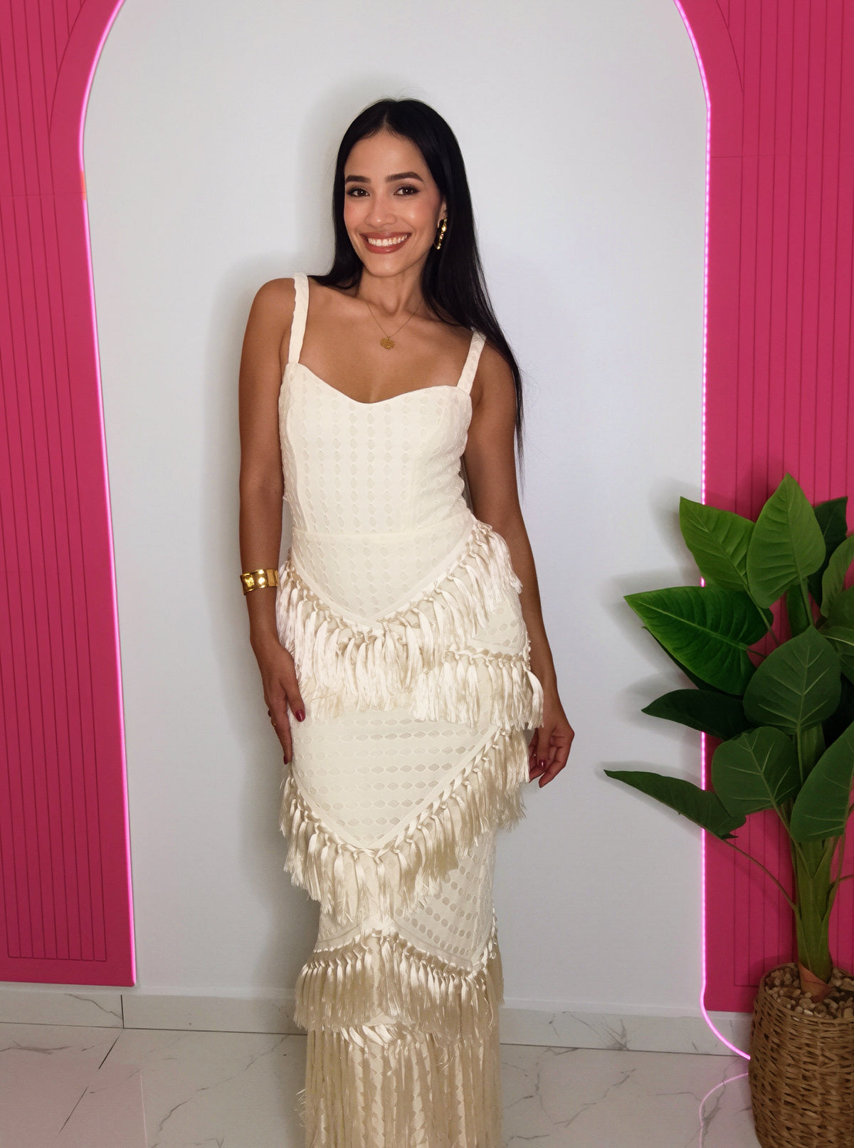 Fringe Maxi Dress