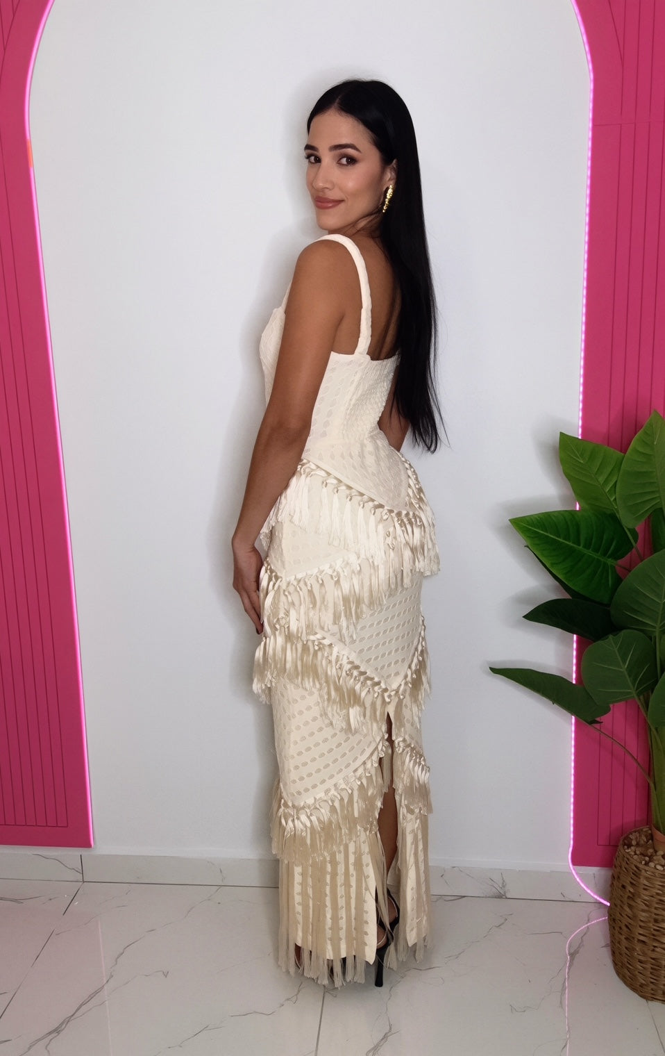 Fringe Maxi Dress